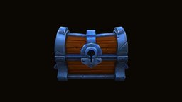 Chest chest, prop, treasure, props, handpaintedtexture, handpainted, low-poly, asset, game, lowpoly, hand-painted, gameasset, stylized, fantasy