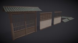 Traditional Japanese House | Gate gate, vr, traditional, wall, japanese