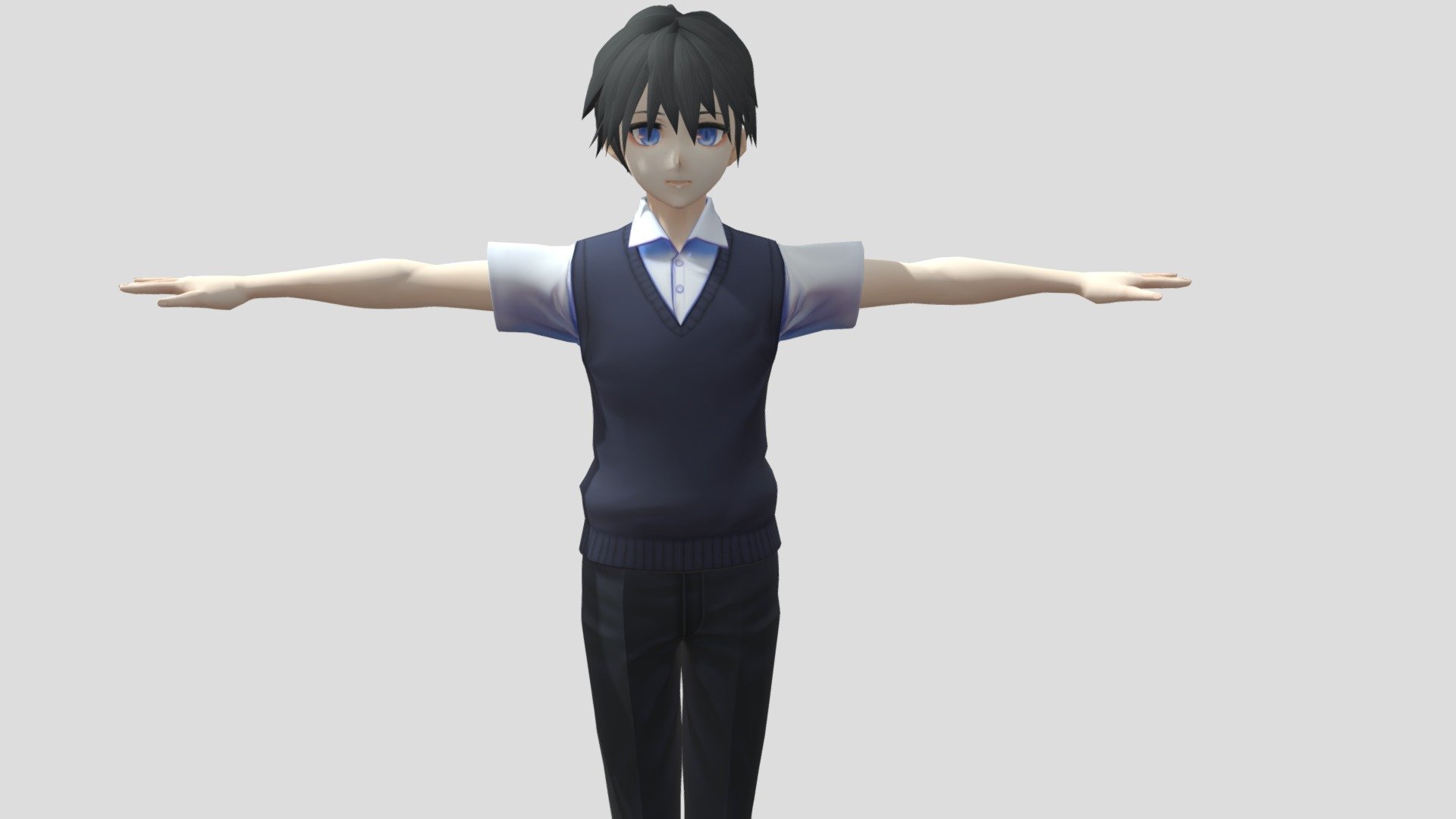 Model preview



This character model belongs to Japanese anime style, all models has been converted into fbx file using blender, users can add their favorite animations on mixamo website, then apply to unity versions above 2019



Character : Megumi

Polycount :

Verts:15643

Tris:21707

Fifteen textures for the character



This package contains VRM files, which can make the character module more refined, please refer to the manual for details



▶Commercial use allowed

▶Forbid secondary sales



Welcome add my website to credit :

Sketchfab

Pixiv

VRoidHub
 - 【Anime Character】Xiang (Unity 3D) - Buy Royalty Free 3D model by 3D動漫風角色屋 / 3D Anime Character Store (@alex94i60) 3d model