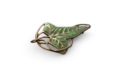 Elven Leaf Brooch (LOTR) jewelry, lotr, leaf, brooch, fan-art, photogrammetry