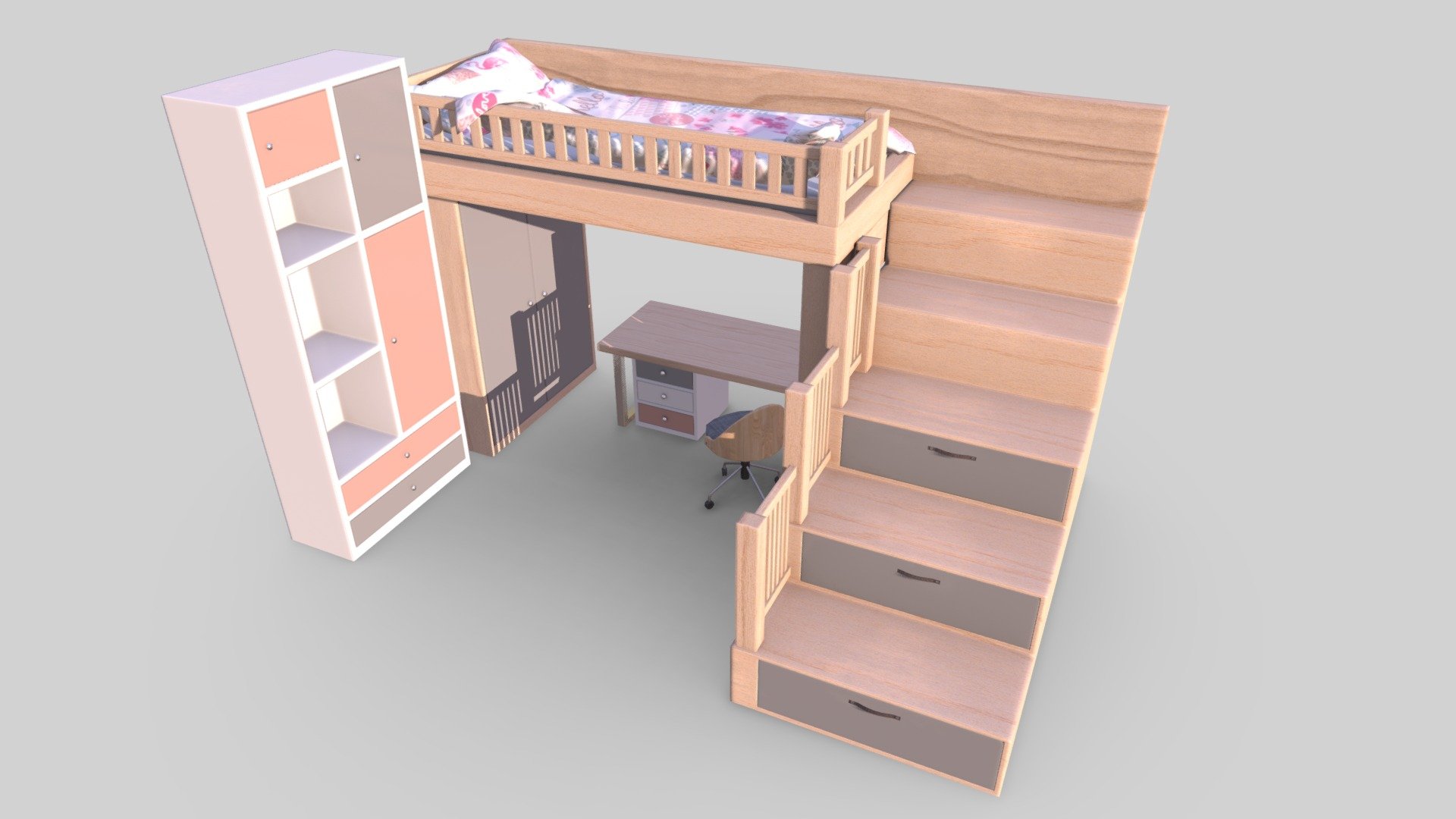 Kids Room Furniture Set


Pack contains 4 low poly models of basic furniture in kids room.
Models are low poly.
Modes are Game-Ready/VR ready.
Models are UV mapped and unwrapped (non overlapping).
Assets are fully textured, 1024x1024 .png’s. PBR
Models are ready for Unity and Unreal game engines.

File Format: .FBX



Additional zip file contains all the files.


 - Kids Room Furniture Set | Game Assets - Buy Royalty Free 3D model by PropDrop (@PropDrop.xyz) 3d model