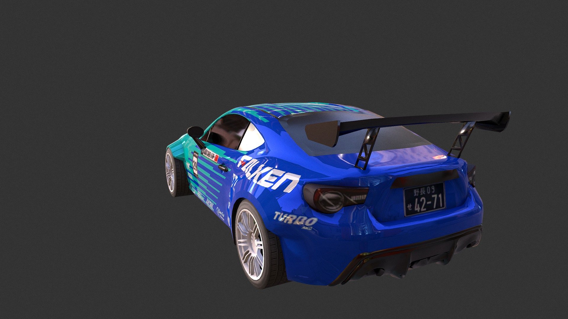 Modelled for fun and based on Abbas Cimen’s drift car 3d model