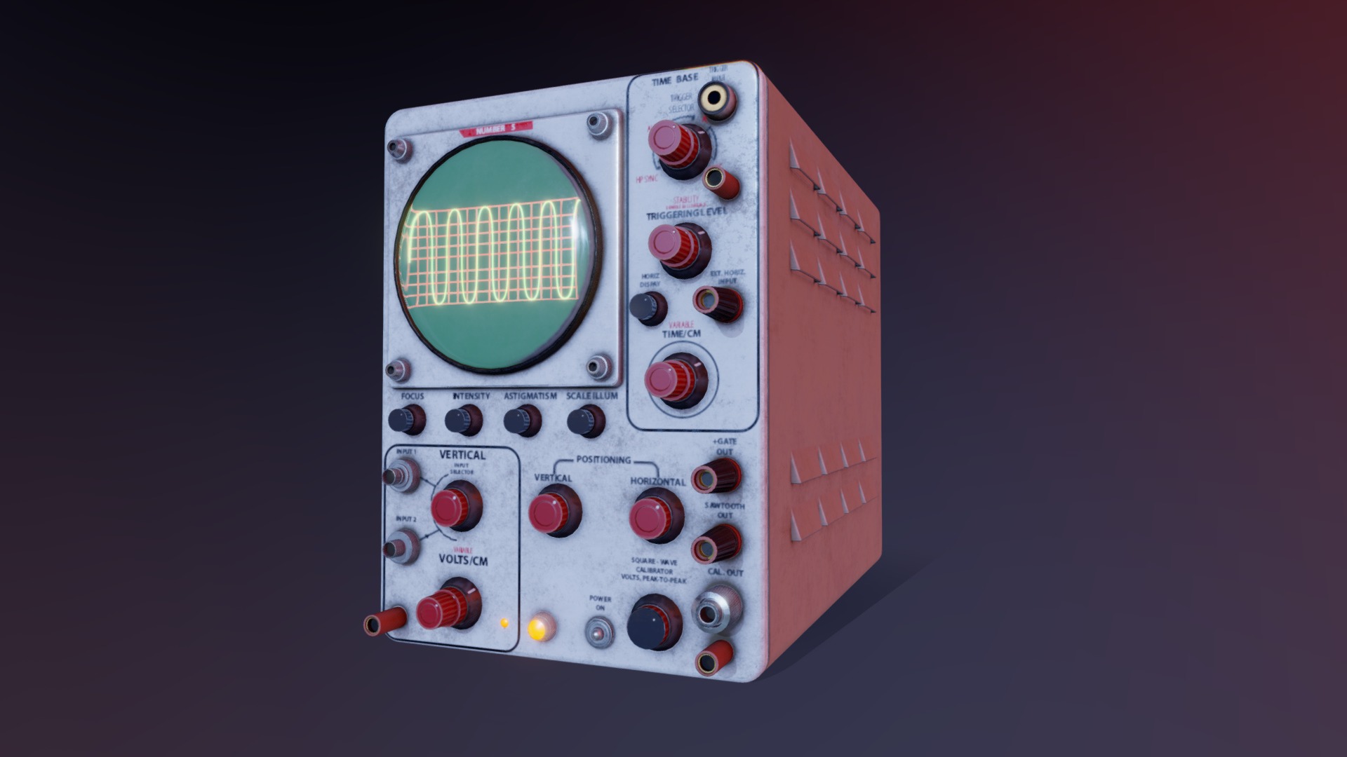 Polycount : 8473 

Game ready Oscilloscope. Compatible with Unity and Unreal Engine. 

4096 px Textures.

Unity “mask Map” Combined texture Rgba –&gt; (R)Metallic,(G)AO, (B)Detail Mask, (A)Smoothness 
 - Oscilloscope - Buy Royalty Free 3D model by Theo Payne (@theopayneart) 3d model