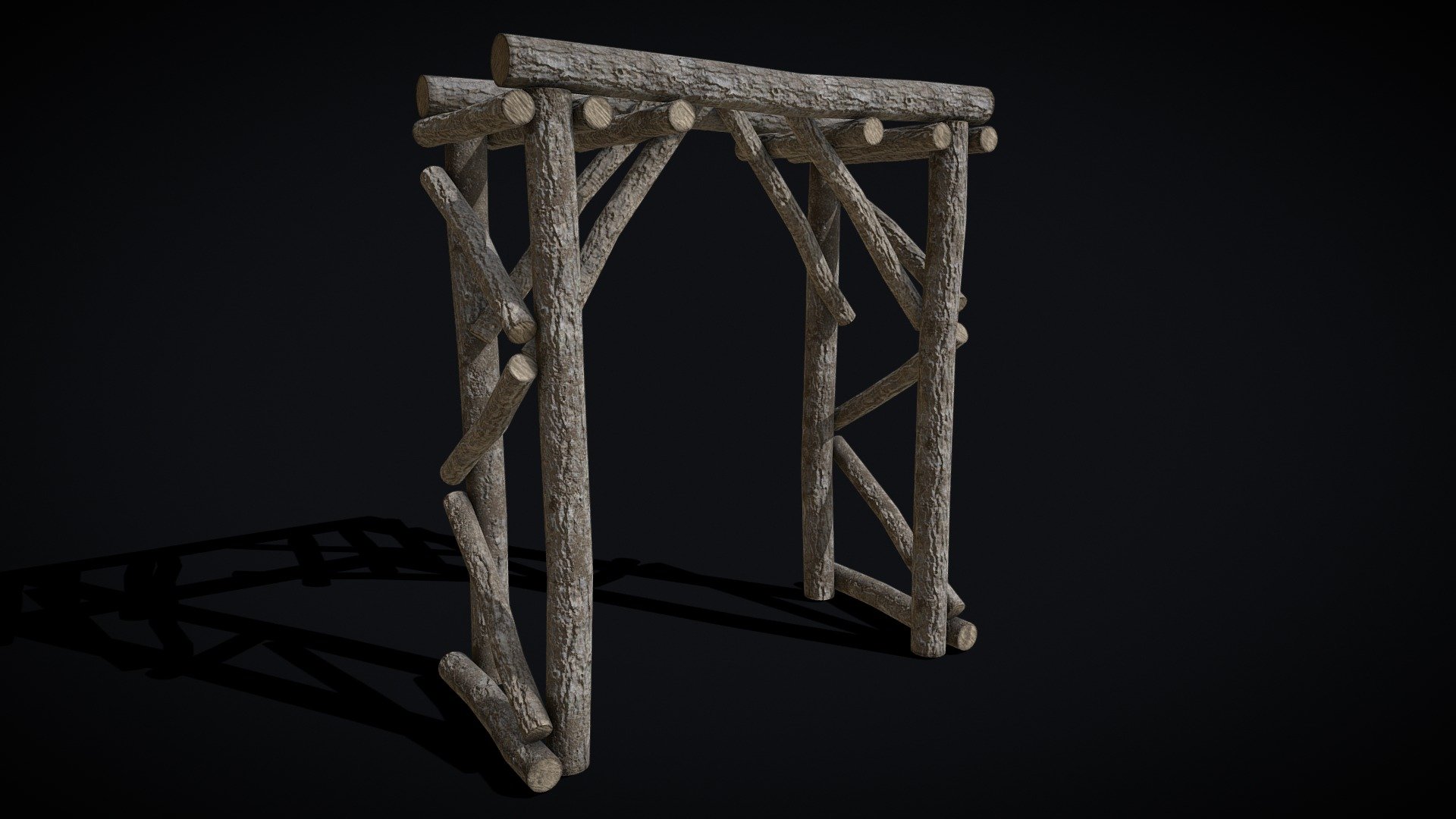 Primitive_Log_Archway_FBX
VR / AR / Low-poly
PBR Approved
Geometry Polygon mesh
Polygons 4,600
Vertices 4,168
Textures $K PNG - Primitive Log Archway - Buy Royalty Free 3D model by GetDeadEntertainment 3d model