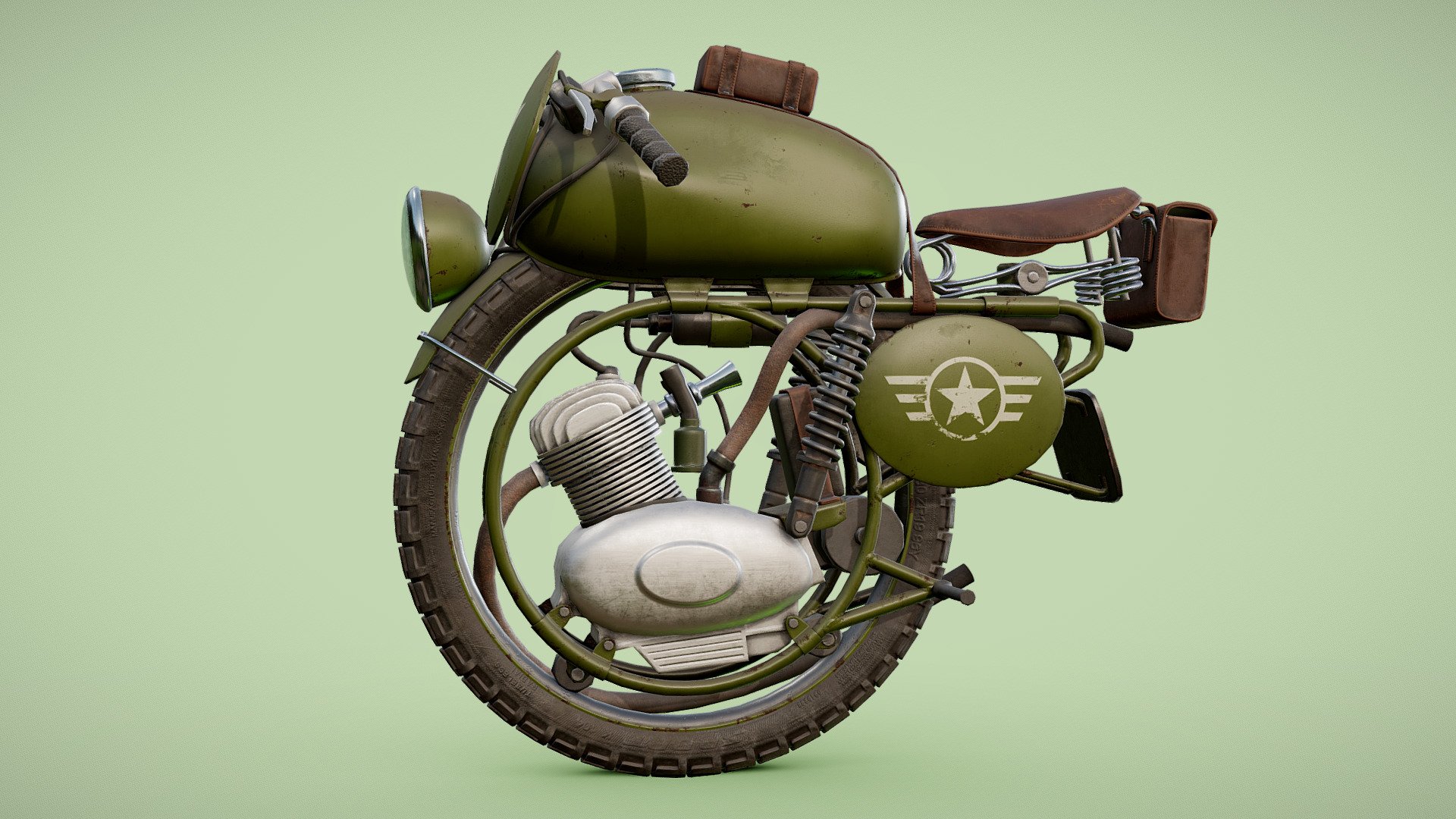 This work is derivative of MotoWheel by Costr, used under CC BY

I saw this beautiful model made by Costr on sketchfab and instantly felt desire to give it some good looking texture.

Changes made to the model: added some additional polygons where i feel it's needed, fully unwrapped UVs, authored PBR textures 3d model