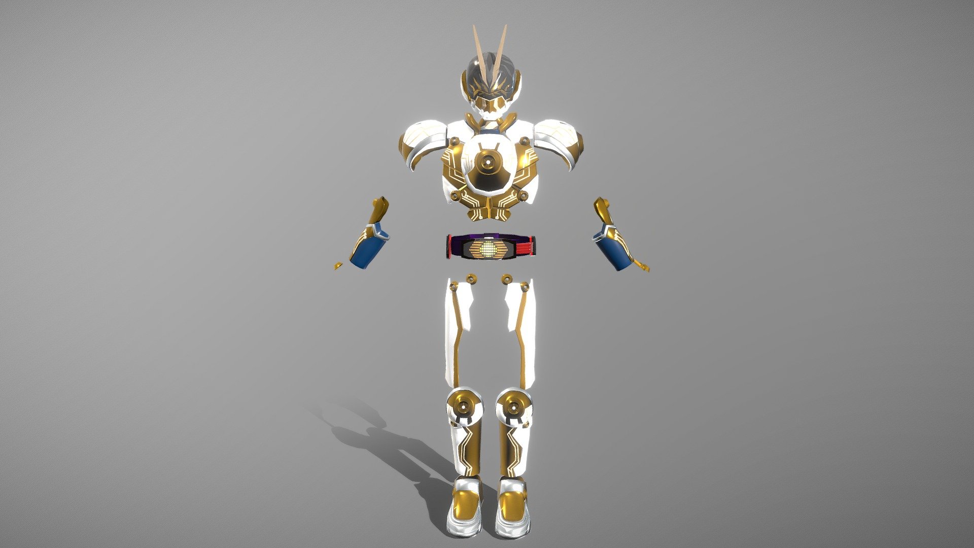Kamen rider Gazer (armor) 
made in blender 2.91
Texturing in Substance - Kamen Rider Gazer (armor) - 3D model by Surya.W.A (@surya3dmodel) 3d model