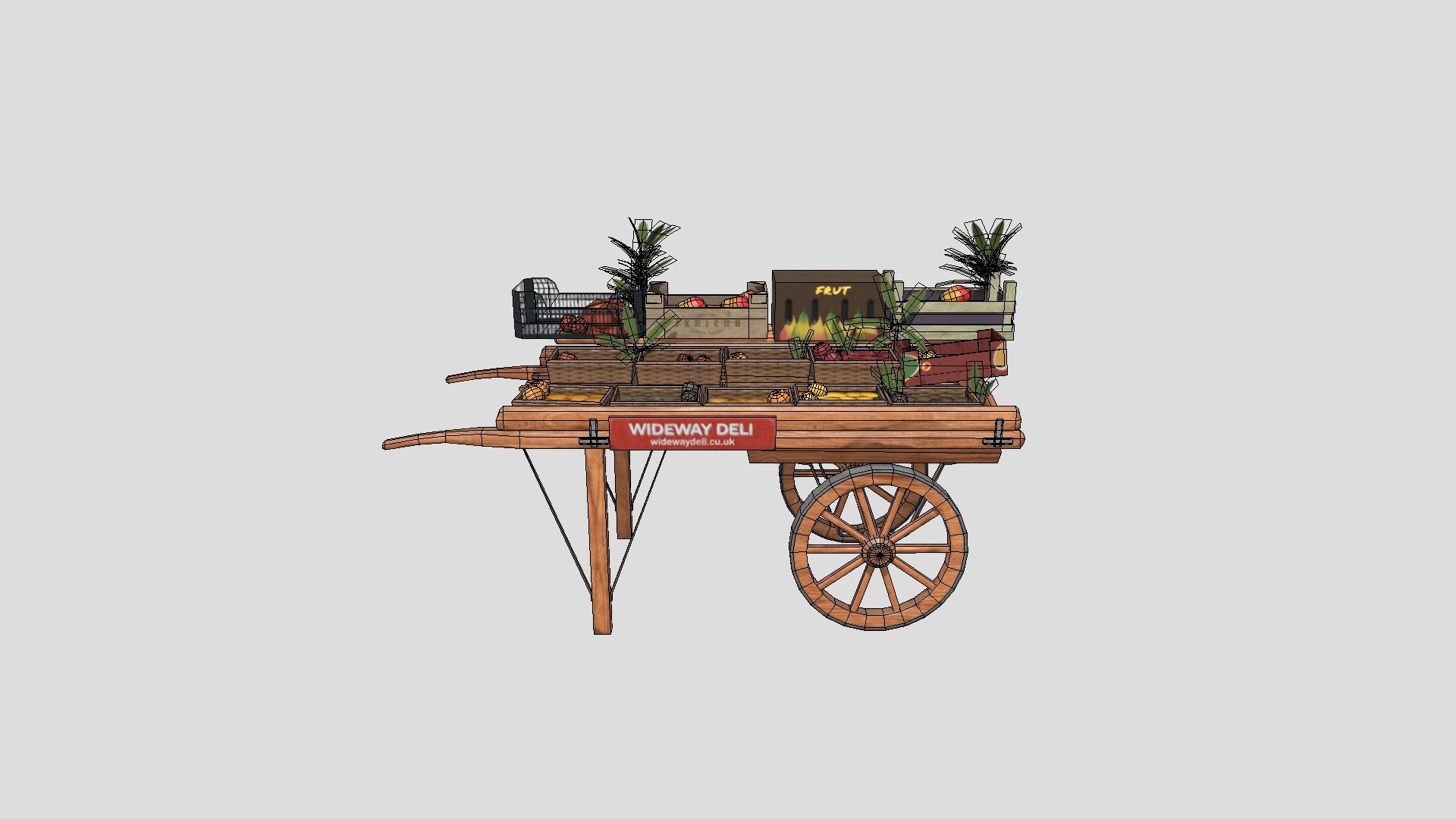 First project for my 2nd year course to create a game ready asset of a fruit cart 3d model