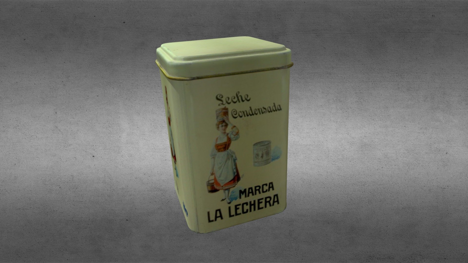 condensed milk can LA LECHERA,
Lata de leche condensada LA LECHERA,
Scanning with EinScan SE - condensed milk can - lata leche condensada - Download Free 3D model by badwolfmx3 3d model