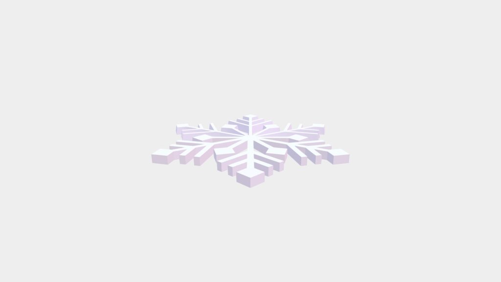 Snowflake_-_1 - 3D model by KIRAKIRA 3d model