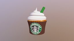 Starbucks Frappuccino Cupcake! :) (No Caramel) food, coffee, good, cream, cupcake, starbucks, tasty, whip, yummy, caramel, whipped, frappuccino, eats, frap