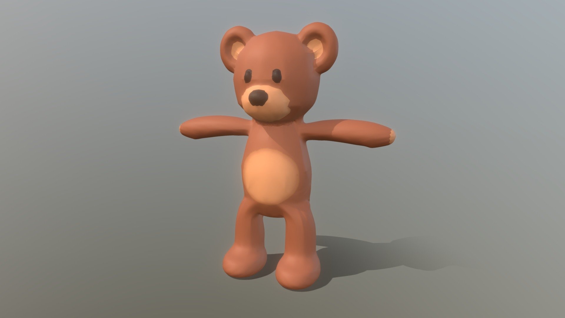 Model made for a game I made - Teddy Bear Plush - 3D model by tiago-chefe 3d model