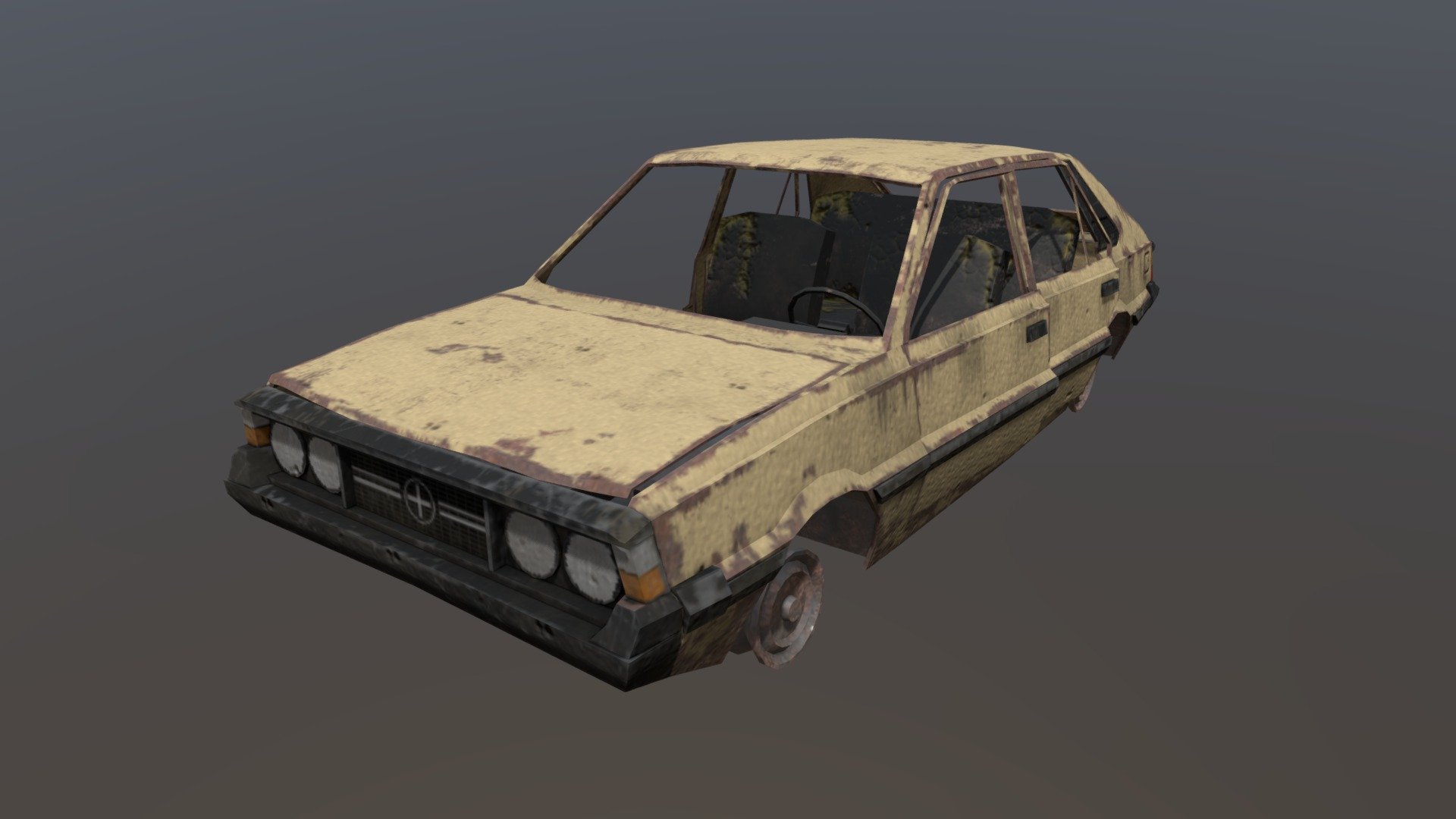 Model made for Half-Life 2 Episode 2. Part of the wrecked vehicle pack 3d model
