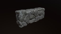 Rocky stone block