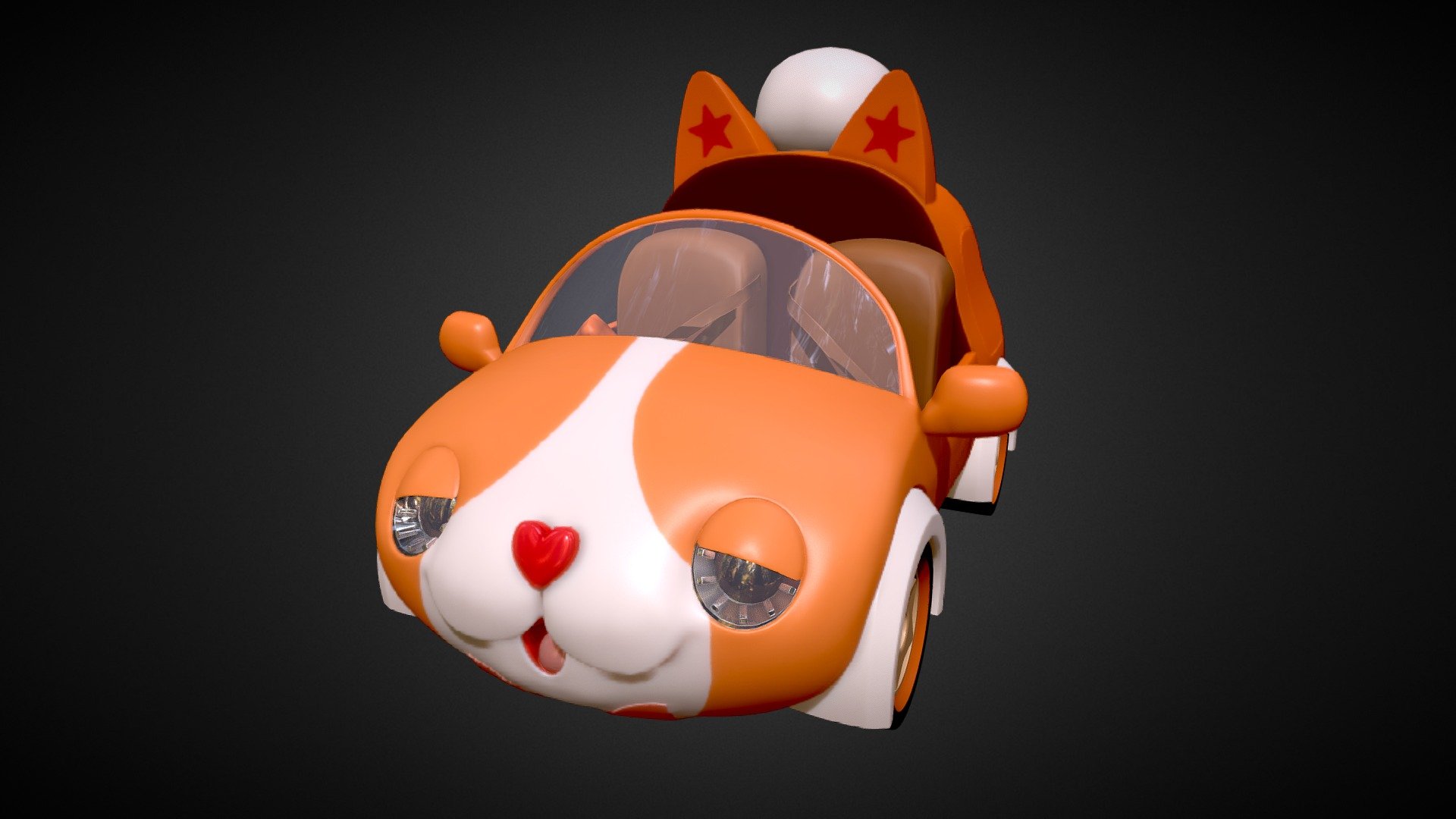 Cat Car - 3D model by Moren (@cwc) 3d model
