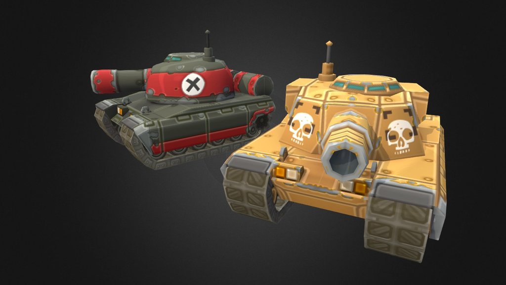 Low poly tanks
Hand painted textures - Chibi Tanks - 3D model by jimmyq 3d model