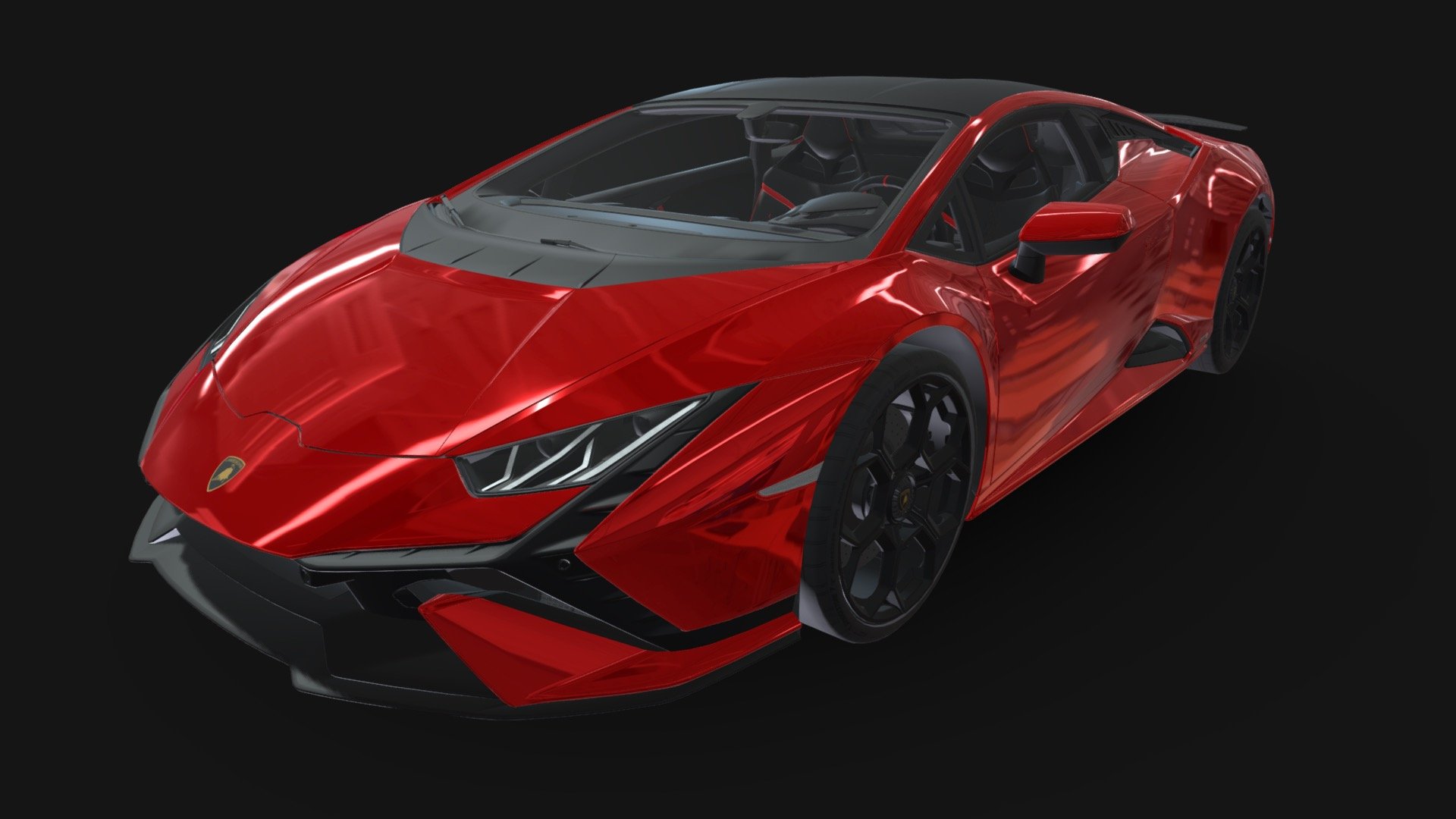 The 3D model depicts the Lamborghini Huracán Tecnica with precision, showcasing its supercar essence and technical sophistication. Highlighting its sleek lines and advanced aerodynamics, it's ideal for rendering, animations, or VR simulations 3d model