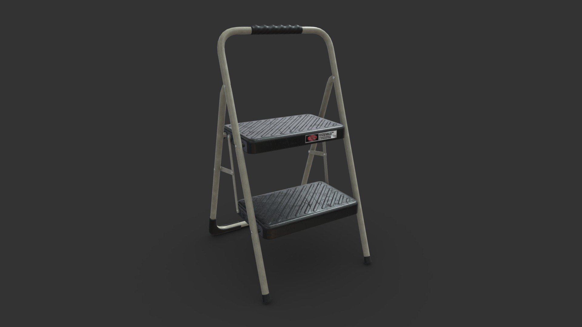 A small step ladder 3d model