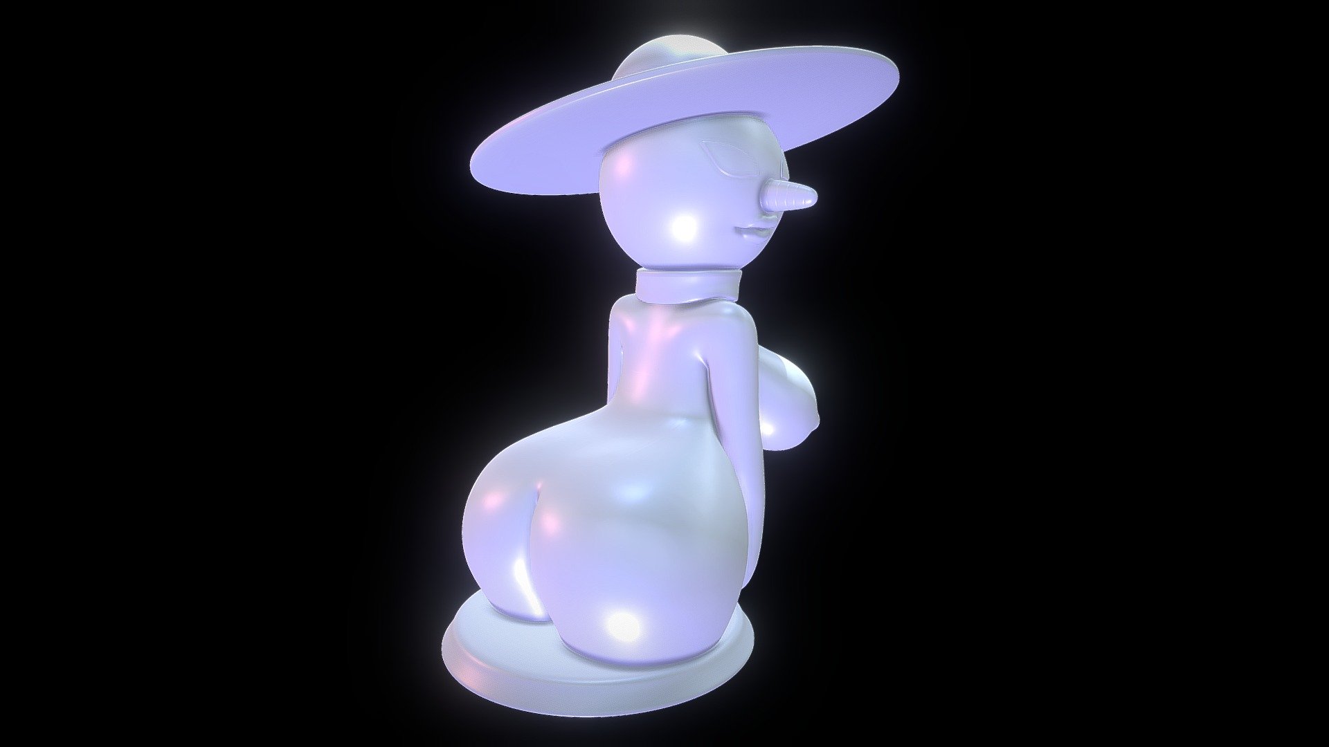 See the model colored here: https://www.deviantart.com/sillytoys/art/SnowWoman-NSFW-3D-model-888102397 - Snowwoman NSFW 3D print - Buy Royalty Free 3D model by SillyToys 3d model