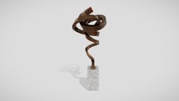Modern Abstract Bronze Art Sculpture 31 modern, bronze, installation, shape, concrete, form, decorative, brass, gallery, copper, stucco, art, abstract, sculpture