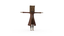 Little Nightmares Mono playstation, rig, mono, fbx, indiegame, game-asset, charactermodel, lowpolymodel, animation3d, littlenightmares, maya, character, game, lowpoly, model, design, creature, animation, animated, 3dmodel, textured, blender-cycles, littlenightmares2