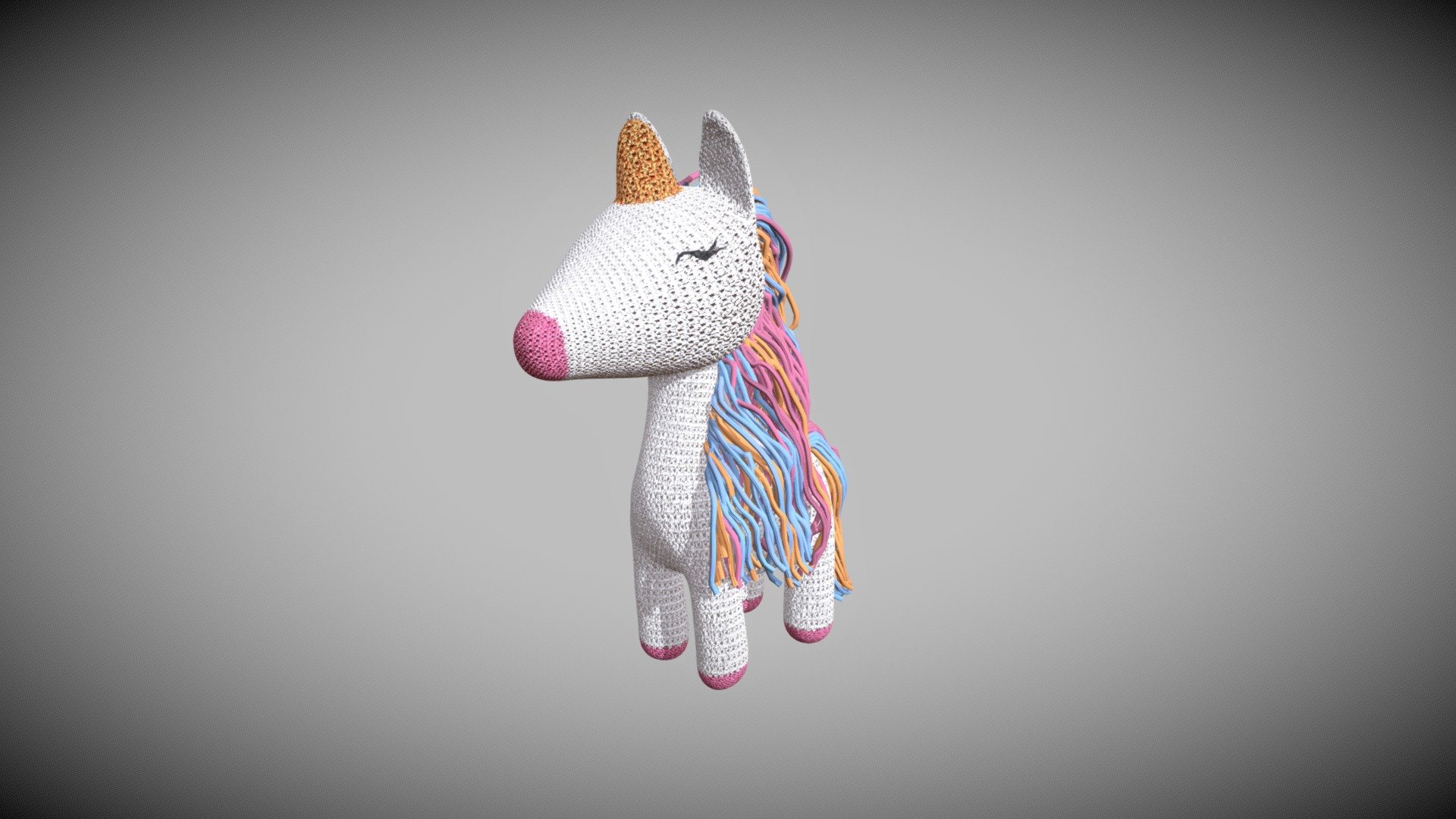 High resolution model.
High quality texture.
If you want the crochet texture substance, order it without hesitation please - Unicorn - Buy Royalty Free 3D model by Pancrudo14 3d model