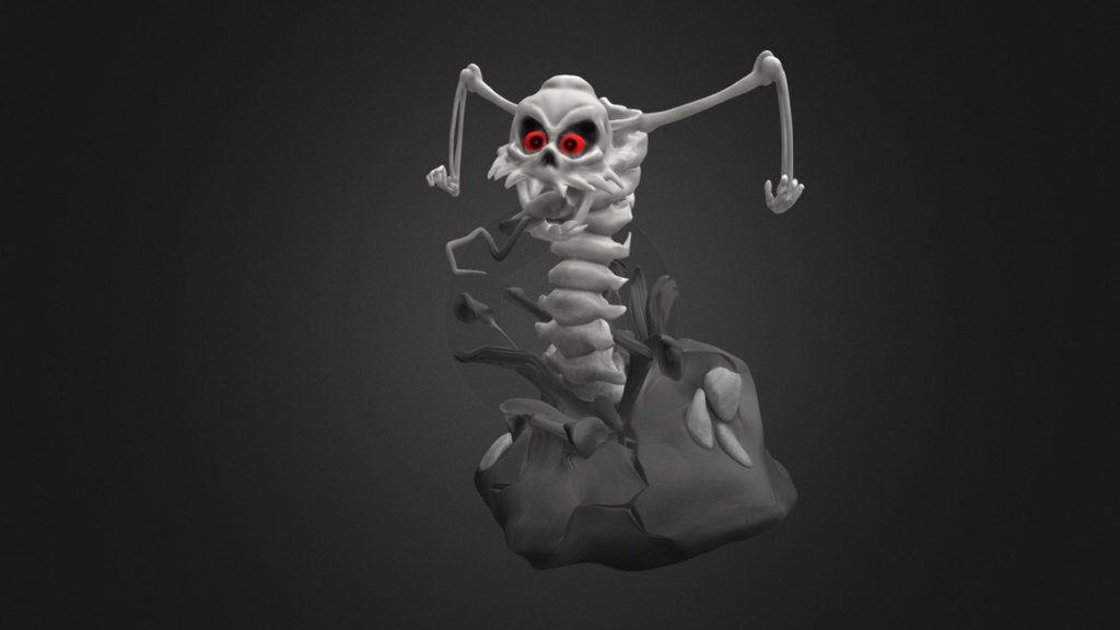 Monster made on Sculpt+ starting from a sketch on paper 3d model