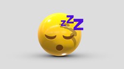 Apple Sleeping Face face, set, apple, messenger, smart, pack, collection, icon, vr, ar, smartphone, android, ios, samsung, phone, print, logo, cellphone, facebook, emoticon, emotion, emoji, chatting, animoji, asset, game, 3d, low, poly, mobile, funny, emojis, memoji