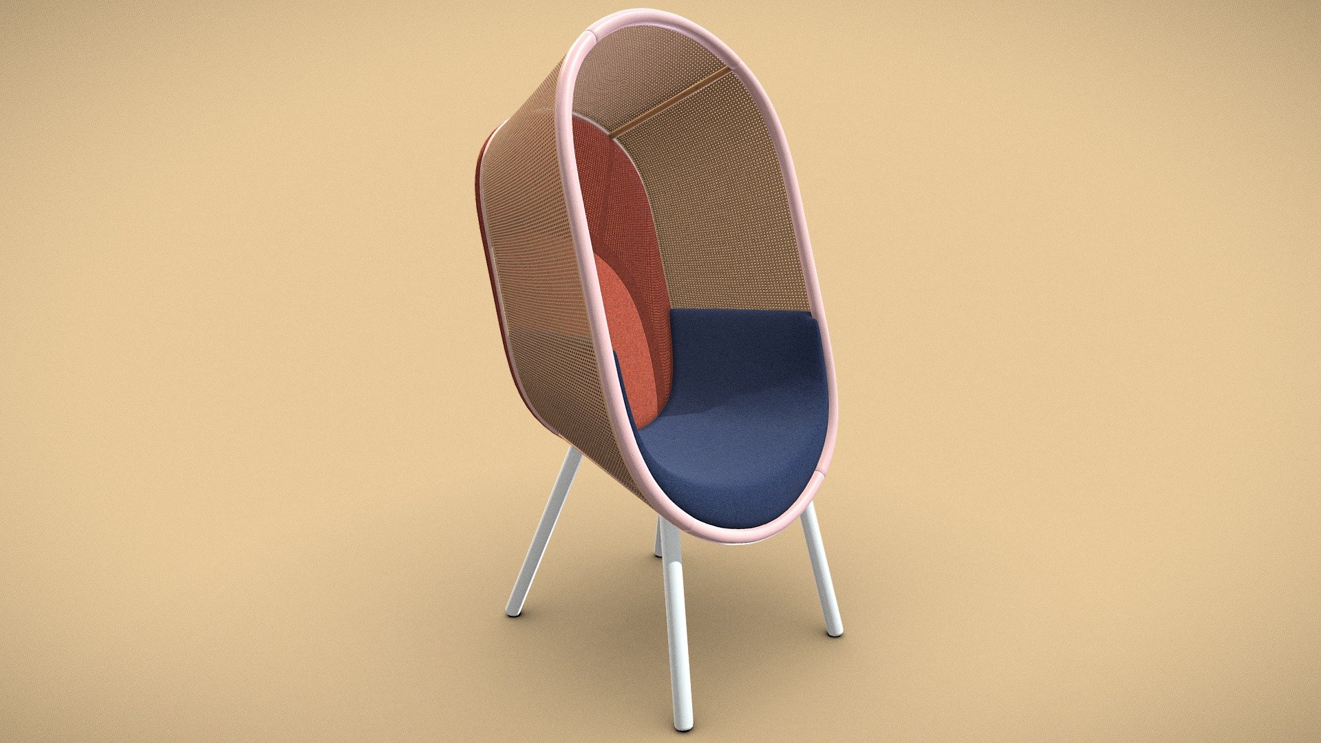 The Cocoon Lounge Chair designed by Danish architect Kevin Hviid and Danish designer Martin Kechayas is available in modern and natural colors and is sold together with atbo. With a combination of vienna straw and timeless design of the 60s, it fits into any interior.

HERE is also a natural version from my profile.

Modeled and textured with Blender 3D.

Scale: 0.64 m * 0.74 m * 1.3 m

About the License:

Copyright to atbo: https://atbo.com/products/cocoon-lounge-chair

“One or more textures on this 3D model have been created with photographs from Textures.com. These photographs may not be redistributed by default; please visit www.textures.com for more information.” - COCOON Lounge Chair by Kevin Hviid - Colorful - Buy Royalty Free 3D model by Pascal Garten (@pascalgarten) 3d model