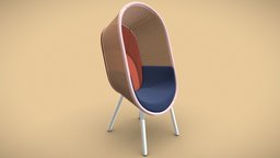 COCOON Lounge Chair by Kevin Hviid wooden, armchair, archviz, mid-century, vintage, retro, rattan, natural, furniture, scandinavian, 50s, 60s, 70s, living-room, cocoon, furnituredesign, bleder, low-poly, lowpoly, livingroom, industrial, living-room-furniture, scandinavian-style, shabby-chic, vienna-straw, canned-rattan, rubberwood, kevin-haviid, martin-kechayas, atbo