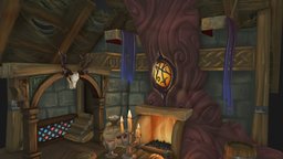 Handpainted Tavern blizzard, tavern, fantasy-gameasset, tavern-medieval, handpainted, game, lowpoly