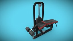 leg extension machine / PBR Optimized Model gym, gym-equipment, gym-machine, substancepainter, substance