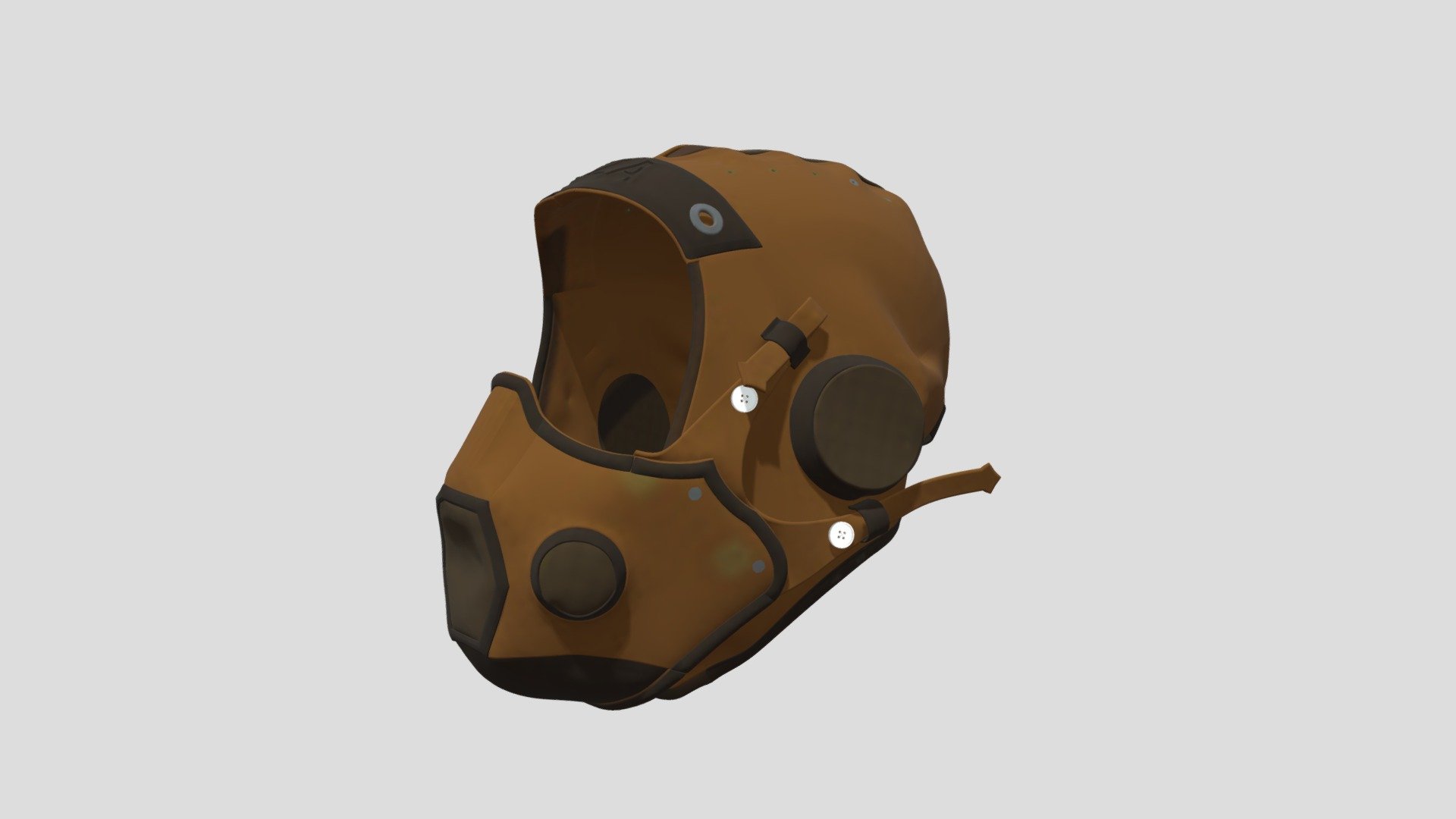 clo3d - Helmet&Mask - 3D model by Serg.Baza 3d model