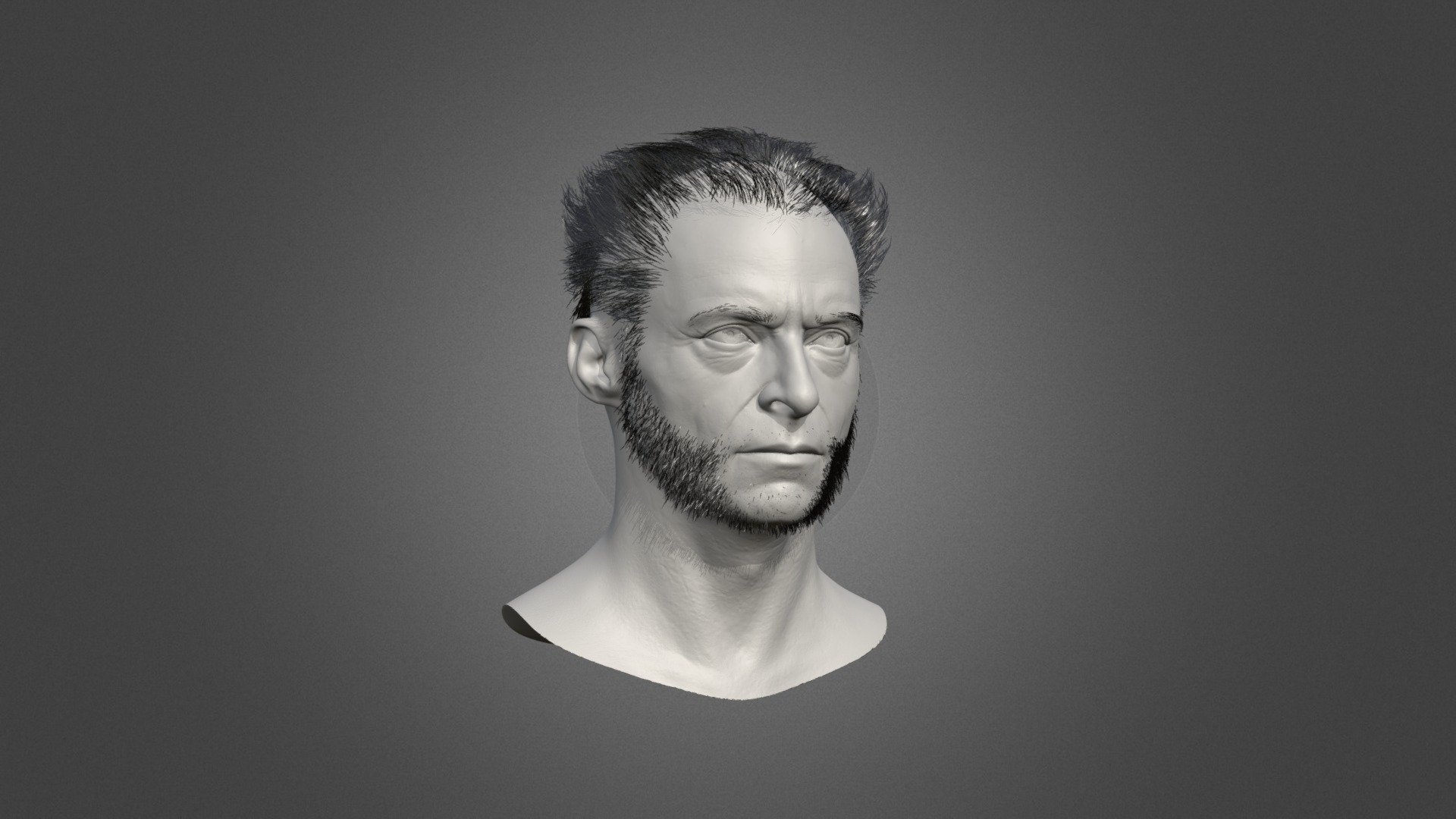 Hugh  Jackman likeness sculpt - Hugh  Jackman - 3D model by Fbios (@ozztankoff) 3d model