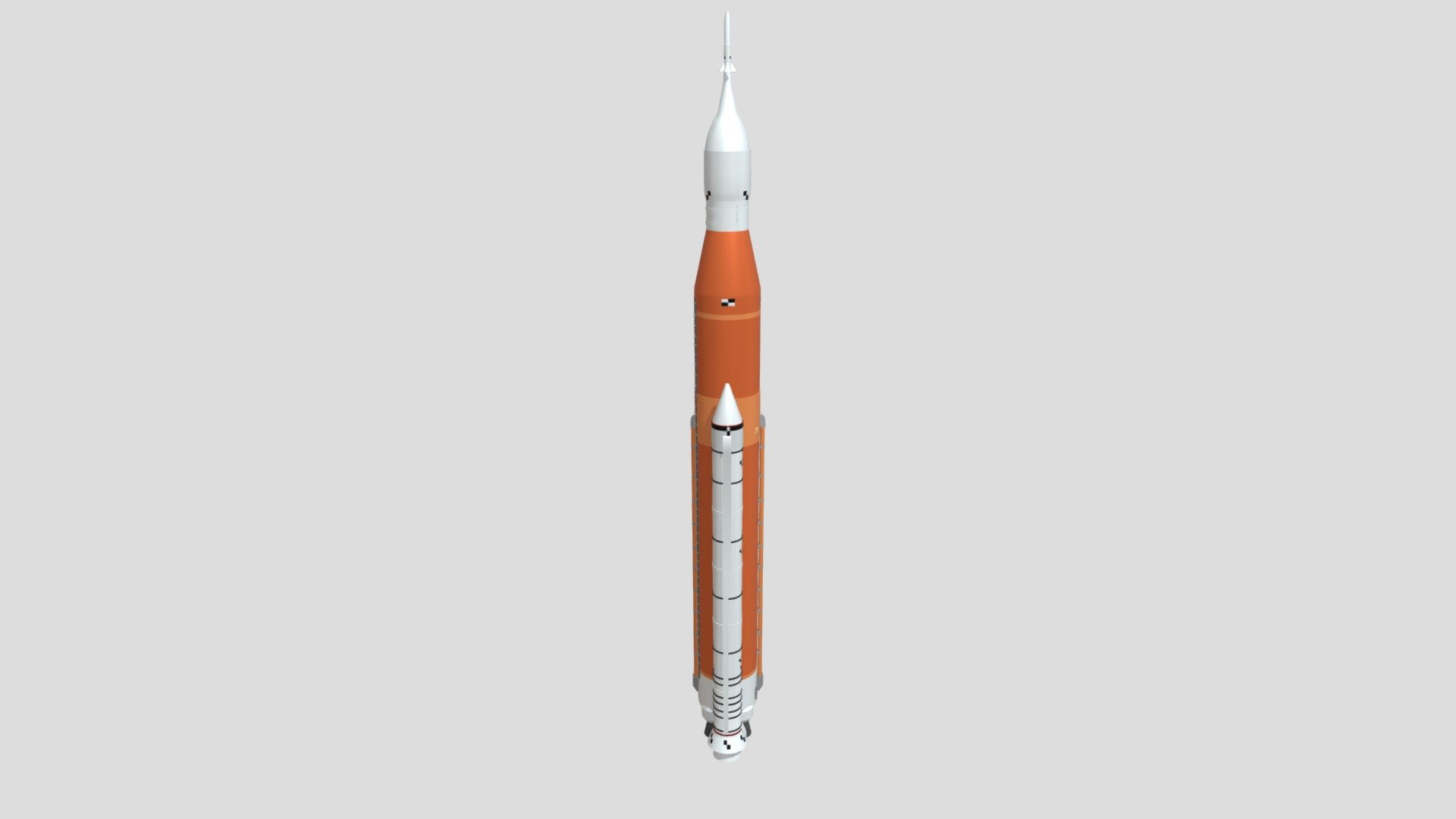 SLS is a Shuttle derived launch vehicle to launch humans to moon mars and beyond 3d model