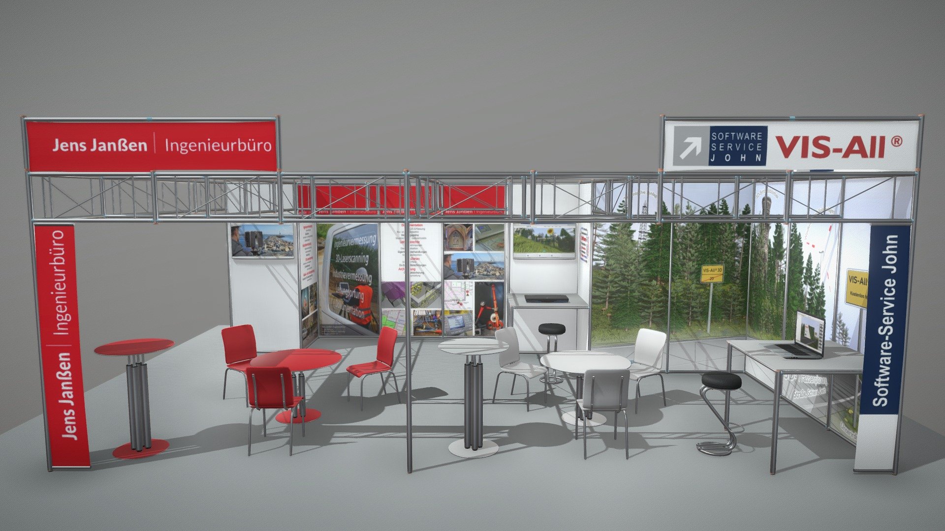 Planung Intergeo Messestand 2018 (Version 1) - Planung Intergeo Messestand 2018 (Version 1) - 3D model by VIS-All-3D (@VIS-All) 3d model