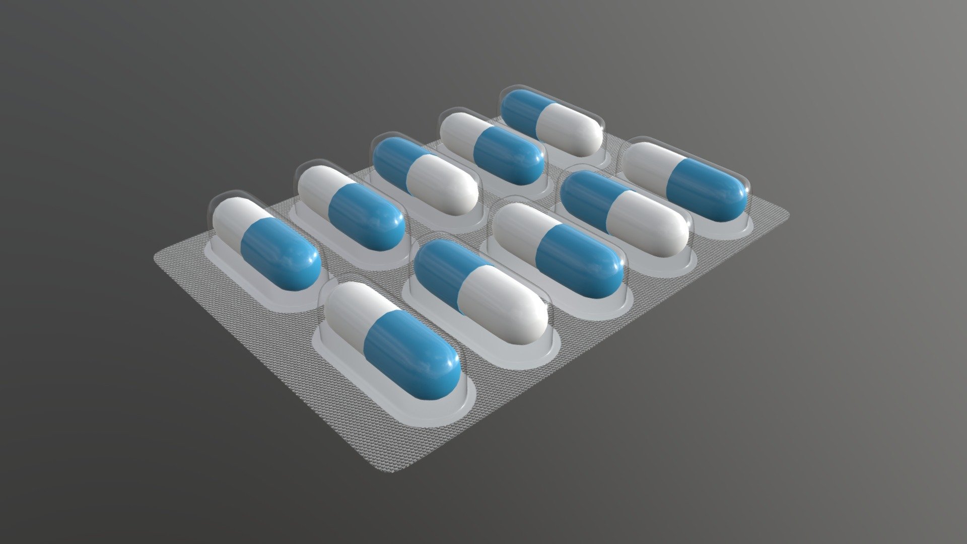 Pills in blister 01 - Buy Royalty Free 3D model by HQ3DMOD (@AivisAstics) 3d model