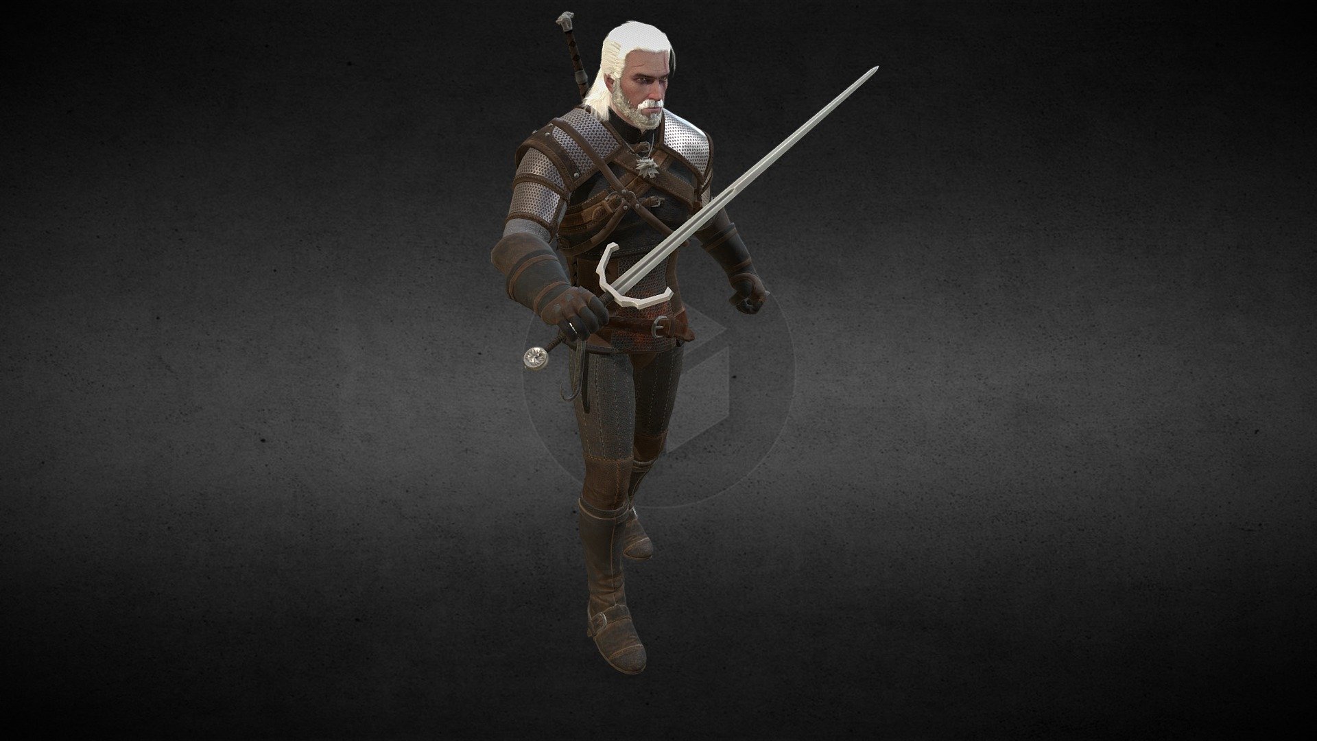 The Geralt of rivia..
I retextured the model and fixed some parts of it......you can say that its a better remaked version of the real model which me and my friends made long time ago from the game.

Will soon release it after some more rigging and fixes :D

USE IT AS YOU LIKE BUT PLEASE DON'T FORGET TO GIVE ME AND &ldquo;CD Projekt