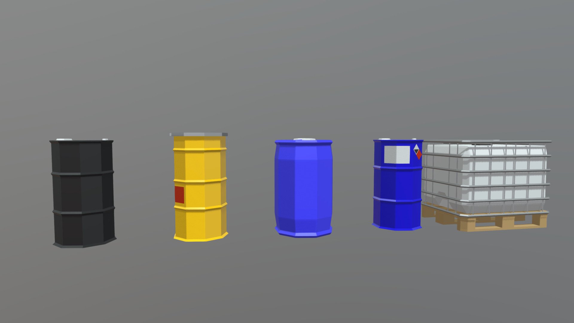 some low-poly barrels I made one time when I was bored of guns. I'll probably keep releasing such stuff from time to time, just for fun 3d model