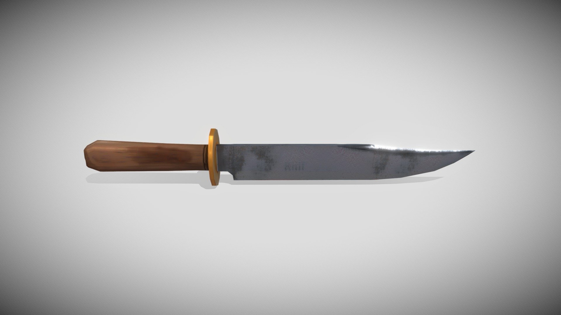 Polycount 230 - knife Lowpoly Model - Download Free 3D model by siddharthkalbage 3d model