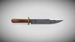 knife Lowpoly Model low-poly