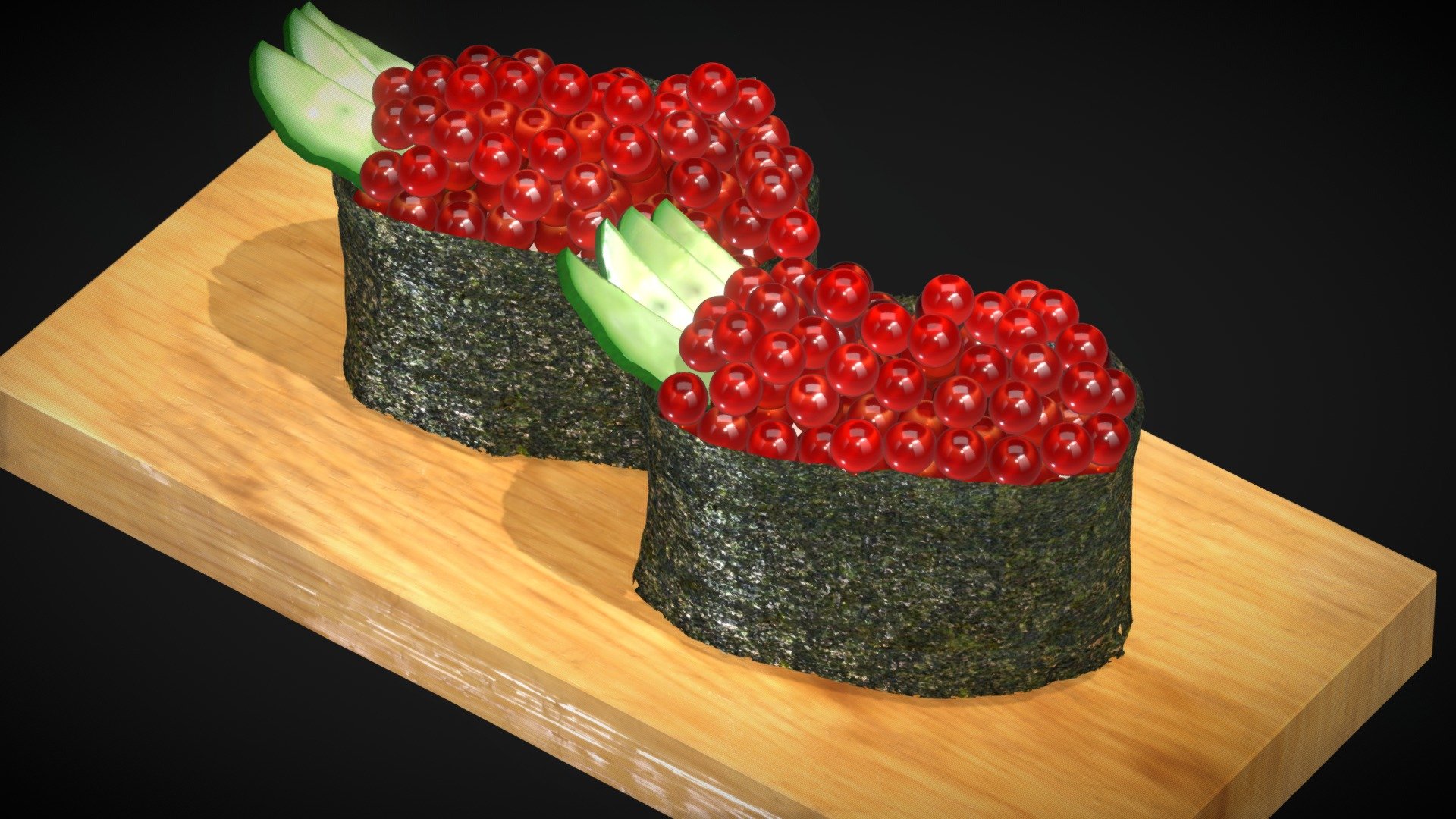 Salmonroe sushi - Salmonroe sushi - Download Free 3D model by NestaEric 3d model