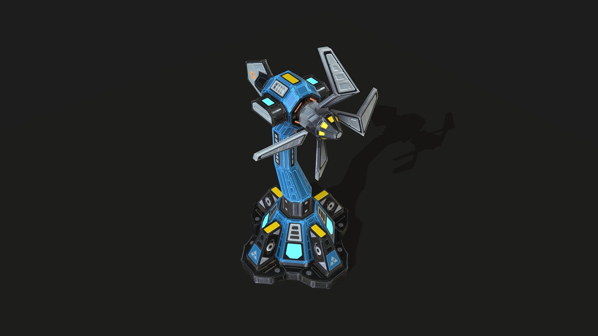 This unit was made for xWar RTS game project. It is able to produce energy from the power of the wind 3d model