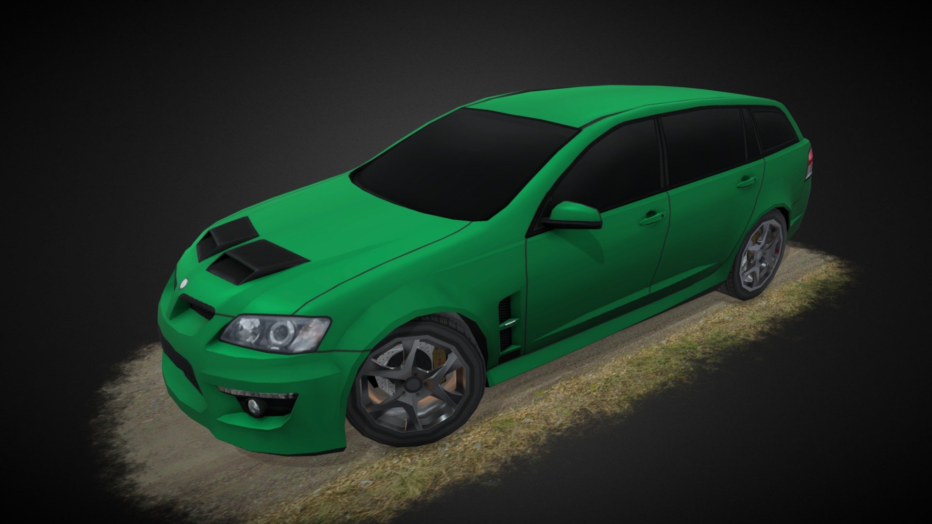 Holden VZ Clubsport Wagon - 3D model by Devsanterr 3d model