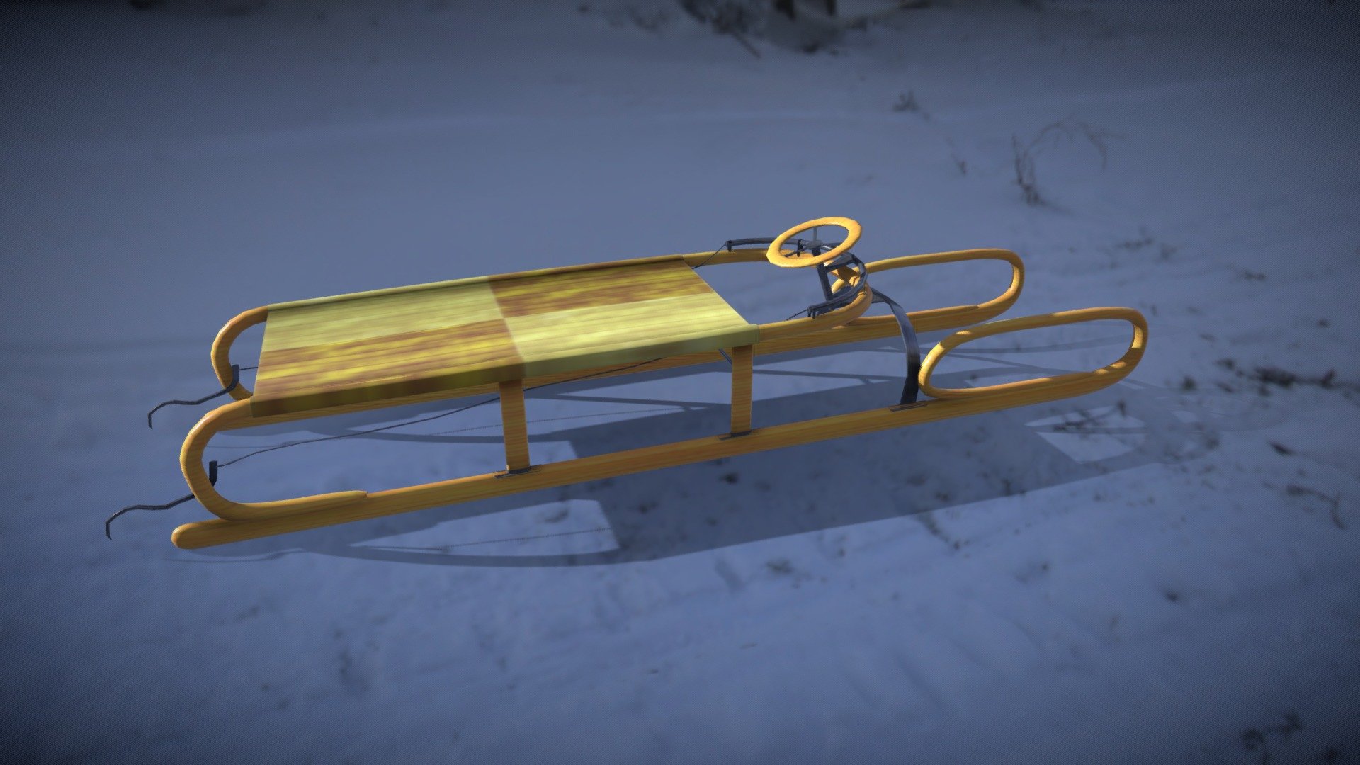 Bobsleigh Old - 3D model by Andy Marcinkowski (@AndyMar) 3d model
