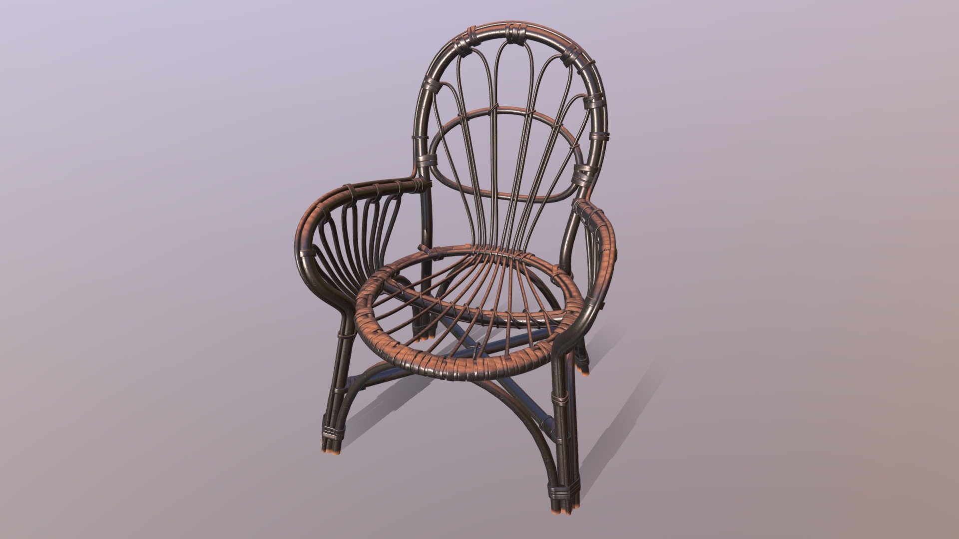 Highpoly rattan chair. 4096 textures.

we have this kinda old thing on our balcony, and it's so sad that someone has painted it black. However it is still beutiful. 

Made with Blender and Quixel 3d model