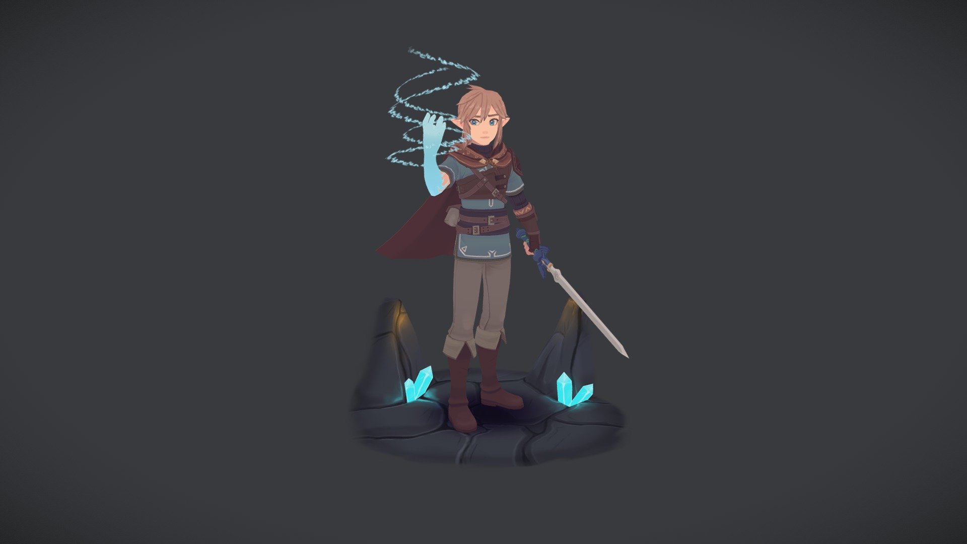 Can never resist making Zelda fan art haha. Decided to make a Link to match the Zelda model I made earlier :) - Link - Breath Of The Wild - 3D model by theStoff 3d model