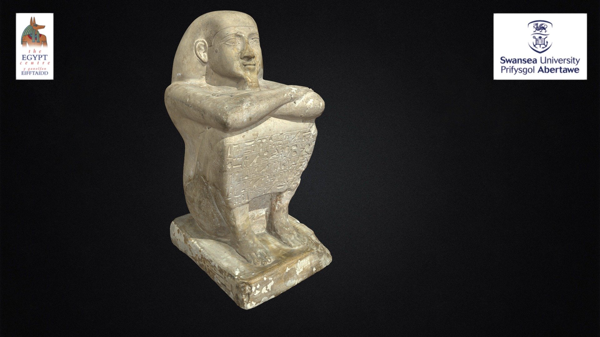 Statue of Aba (W921) - Download Free 3D model by The Egypt Centre (@TheEgyptCentre) 3d model