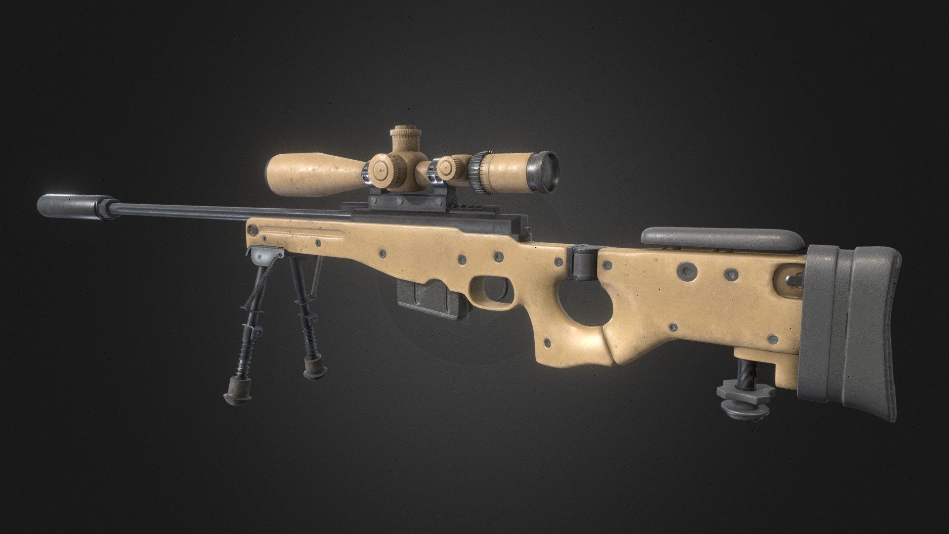 Hello, I made a model of a realistic sniper rifle.

Two set of 4k textures

Regards Marcel - Sniper Rifle - AWP - Download Free 3D model by MKoegler3D 3d model