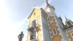 Small French House french, sketchup, building