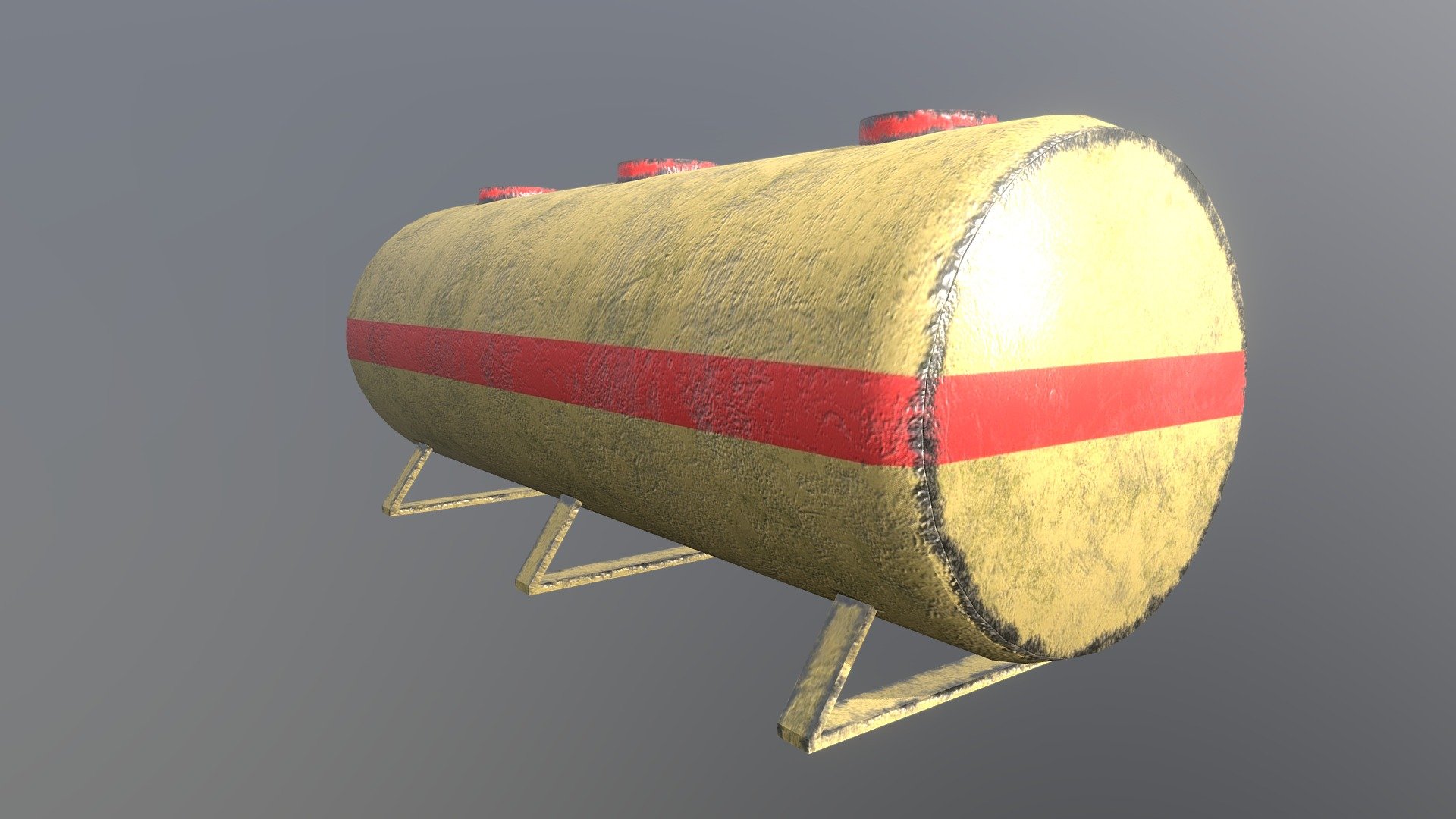 Template created with Blender 3D and textured with Substance Painter.
The fuel tank has three bottom support and also three upper openings 3d model